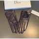 With packagingNew exclusive first   touch screen gloves Dior Dior lace lace   touch screen gloves (original quality) official website synchronization women's new high-grade sheepskin gloves    goddesses set the United St