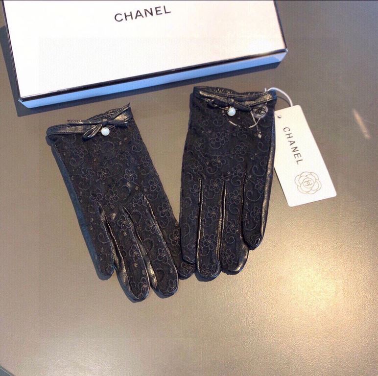 2022 new exclusive first  touch screen gloves Chanel Chanel [original quality] official website synchronization women's new high-grade sheepskin gloves    goddess preferred can not be missed    hundred percent of the sel