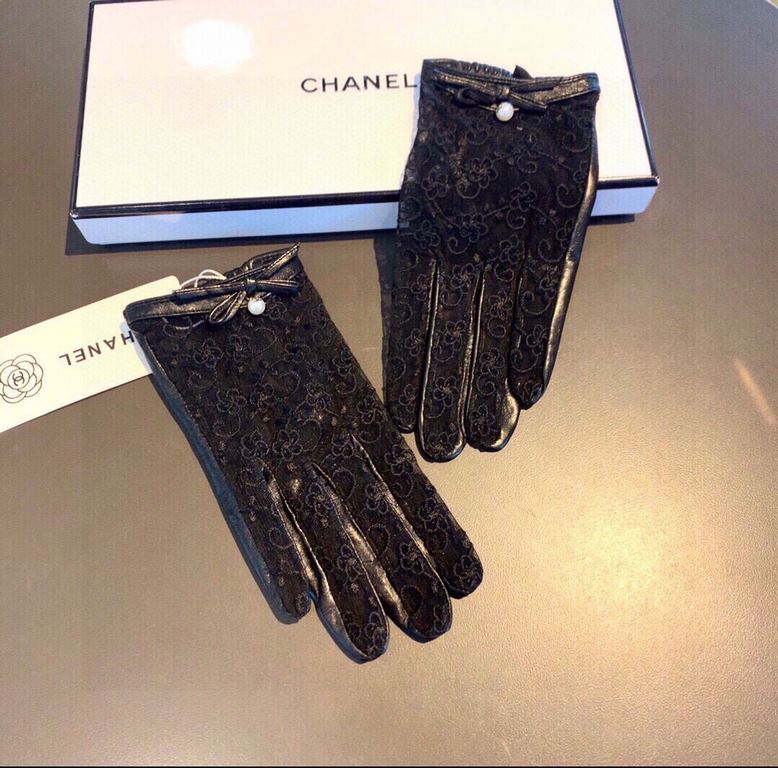 2022 new exclusive first  touch screen gloves Chanel Chanel [original quality] official website synchronization women's new high-grade sheepskin gloves    goddess preferred can not be missed    hundred percent of the sel