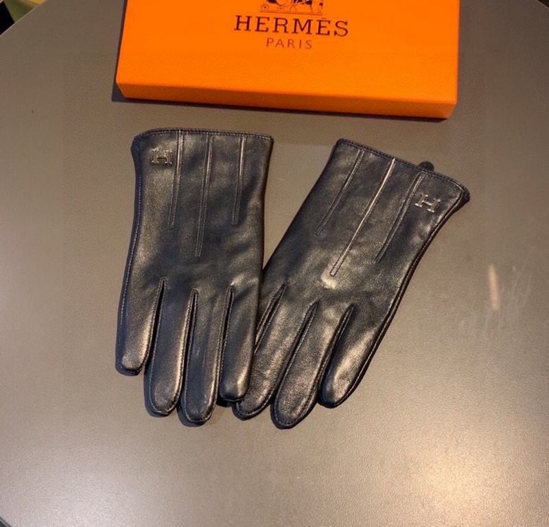 2022 new exclusive first  touch screen gloves Hermes (original quality) official website synchronization women's new high-grade sheepskin gloves    goddesses set of the United States preferred must be unmissable    100 p