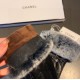 Chanel Chanel 2023 fall and winter lazy rabbit hair sheepskin gloves   cell phone touch screen, worth comparing     the same paragraph of different qualities, kill the market poor products, imported first-class sheepskin