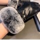 Chanel Chanel 2023 fall and winter lazy rabbit hair sheepskin gloves   cell phone touch screen, worth comparing     the same paragraph of different qualities, kill the market poor products, imported first-class sheepskin