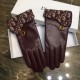 Dior   burst to   [top original single] official website synchronization women's new high-grade sheepskin gloves     100% selection of imported lambskin lining cashmere Warm and comfortable better Cortical luster bright 