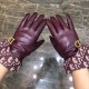 Dior   burst to   [top original single] official website synchronization women's new high-grade sheepskin gloves     100% selection of imported lambskin lining cashmere Warm and comfortable better Cortical luster bright 