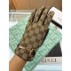 Gucci  burst to   [top original single] official website synchronization women's new high-grade sheepskin gloves     100% selection of imported lambskin lining velvet lining warmth and comfort better Leather luster brigh