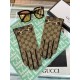 Gucci  burst to   [top original single] official website synchronization women's new high-grade sheepskin gloves     100% selection of imported lambskin lining velvet lining warmth and comfort better Leather luster brigh