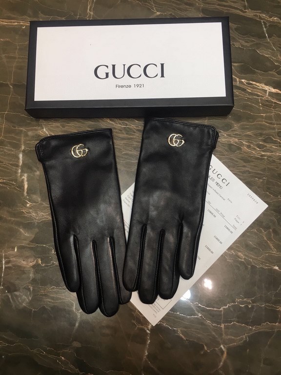 [Guccl first-class sheepskin gloves   Celebrity's choice! A great partner for fall and winter with fur!