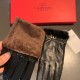 2022 new exclusive first  Valentino VALENTINO mink fur trim touch screen women's gloves [original quality] official website synchronization women's new high-grade sheepskin gloves    goddess preferred can not be missed  