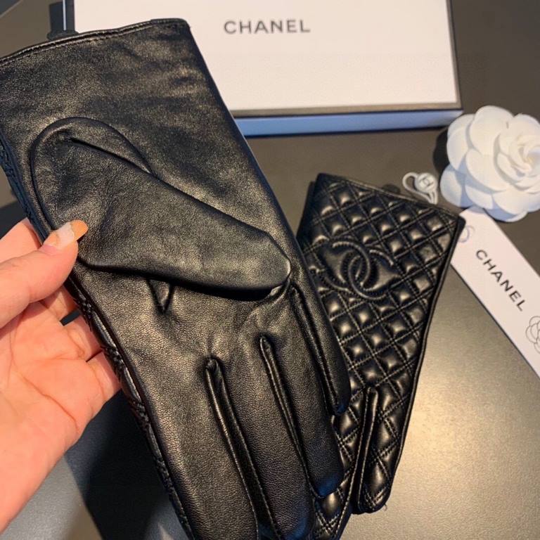 2022 new first  prism touch screen women's gloves CHANEL Chanel [original quality] official website synchronization Ms. new high-grade sheepskin gloves    goddess preferred can not be missed      100 percent of the selec