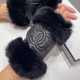 Chanel Chanel 2022 fall and winter short lazy rabbit hair gloves   worth comparing     the same paragraph of different quality, kill the market poor product, imported first-class sheepskin  lazy rabbit hair lining padded