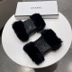 Chanel Chanel 2022 fall and winter short lazy rabbit hair gloves   worth comparing     the same paragraph of different quality, kill the market poor product, imported first-class sheepskin  lazy rabbit hair lining padded