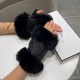 Chanel Chanel 2022 fall and winter short lazy rabbit hair gloves   worth comparing     the same paragraph of different quality, kill the market poor product, imported first-class sheepskin  lazy rabbit hair lining padded