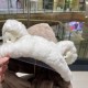 FENDL Fendi winter faux rabbit hair hat scarf gloves all-in-one three-piece female cute plush scarf hooded warm set tide