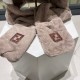 FENDL Fendi winter faux rabbit hair hat scarf gloves all-in-one three-piece female cute plush scarf hooded warm set tide