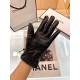 New exclusive first Chanel rose   series celebrity style [original quality] women's new high-grade sheepskin gloves     goddess preferred can not be missed   imported sheepskin Leather is soft and delicate recognized imp