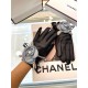 New exclusive first Chanel rose   series celebrity style [original quality] women's new high-grade sheepskin gloves     goddess preferred can not be missed   imported sheepskin Leather is soft and delicate recognized imp