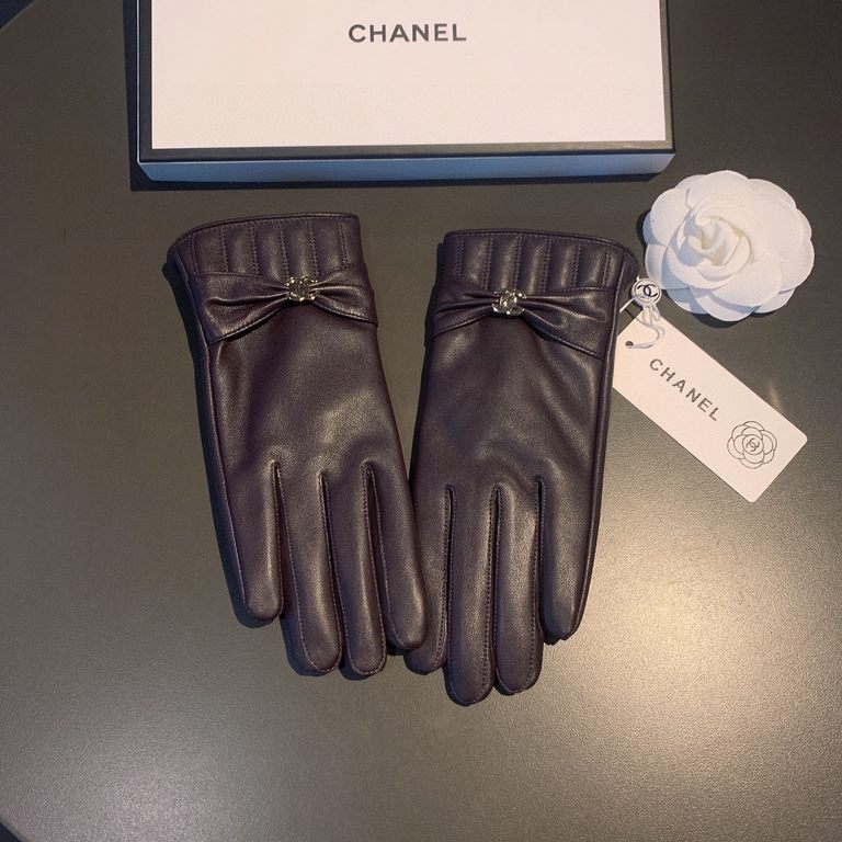 2022 new exclusive first  touch screen gloves Chanel Chanel [original quality] official website synchronization women's new high-grade sheepskin gloves    goddess preferred can not be missed    100 percent selection of i