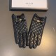 2022 new exclusive first   touch screen gloves Gucci Gucci new U mouth bow high-grade sheepskin gloves    goddesses set of the United States preferred can not be missed    100% selection of imported sheepskin Leather fin