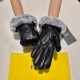 With packaging Fendi FENDI  2021 fall and winter lazy rabbit hair sheepskin embroidered gloves   cell phone touch screen, worth comparing     the same paragraph of different qualities, kill the market poor products, impo