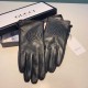 With packaging2022 new Gucci embroidery exclusive first   touch screen women's gloves Gucci Gucci [original quality] official website synchronization women's new high-grade sheepskin gloves    goddess preferred can not b