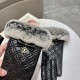 Louis Vuitton LV2022 fall and winter lazy rabbit hair sheepskin embroidered gloves   mobile touch screen, worth comparing     the same paragraph different quality, kill the market poor product, imported a first-class she