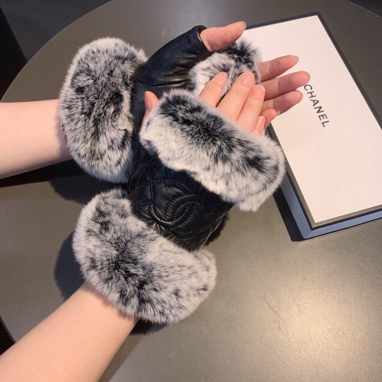 with boxChanel Chanel 2022 fall and winter lazy rabbit hair ribbed sheepskin gloves   worth comparing     the same paragraph of different quality, kill the market poor product, imported first-class sheepskin  lazy rabbit