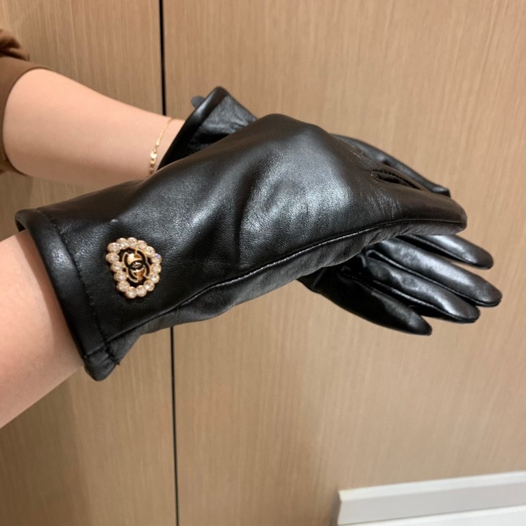 2022 new exclusive first  touch screen gloves Chanel Chanel [original quality] official website synchronization women's new high-grade sheepskin gloves    goddess preferred can not be missed    100 percent selection of i