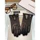 Chanel's latest original gloves   using imported polished leather original single quality official synchronization women's new high-grade sheepskin gloves     100% selection of imported lambskin lining velvet lining warm