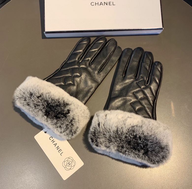 with packagingChanel Chanel 2022 fall and winter lazy rabbit hair   embroidery half-pronged inc inc sheepskin gloves   mobile touch screen, worth comparing    the same paragraph different quality, kill the market poor pr