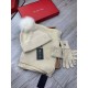 LP. [Three-piece wool suit fox hair hat  scarf  gloves] classic set of hats! Warm and super comfortable ~ winter Miss ageing artifacts Oh ~ this winter you are missing such a set of suit hat la ~ and warm and fashionable