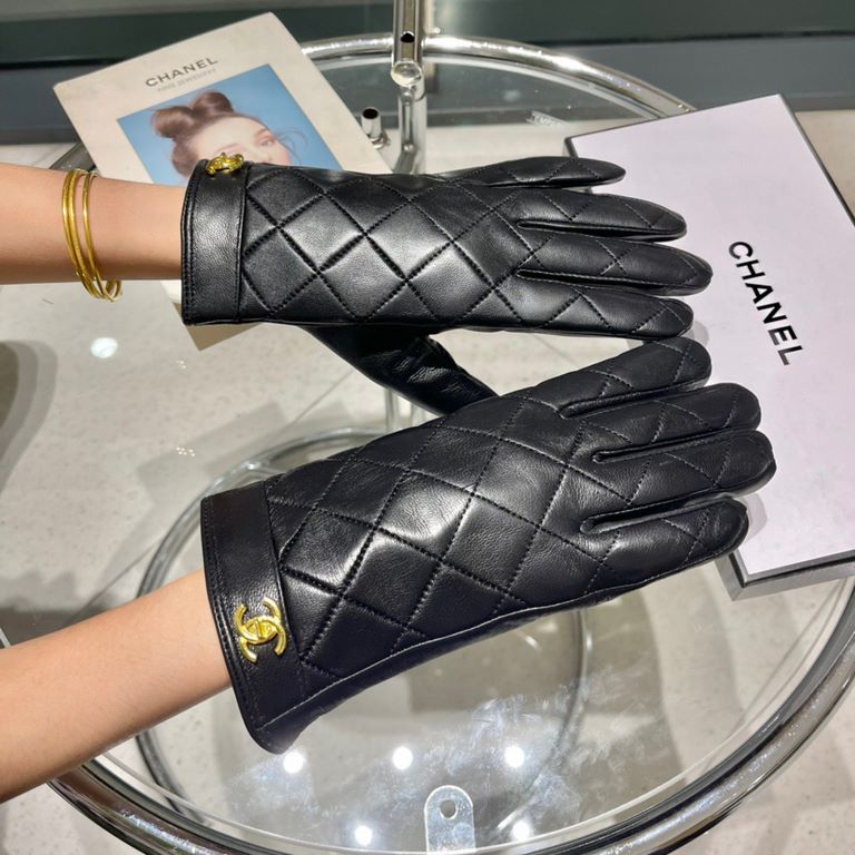 Chanel Chanel new women's gloves first-class sheepskin leather ultra-thin, soft and comfortable, showing the shape of the hand     texture superb!Size average size