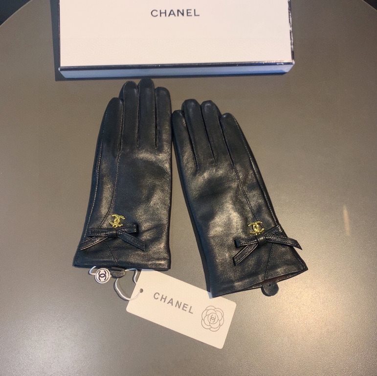 2022 new exclusive first  big red   touch screen gloves Chanel Chanel [original quality] official website synchronization Ms. new high-grade sheepskin gloves    goddess preferred can not miss        hundred percent of th