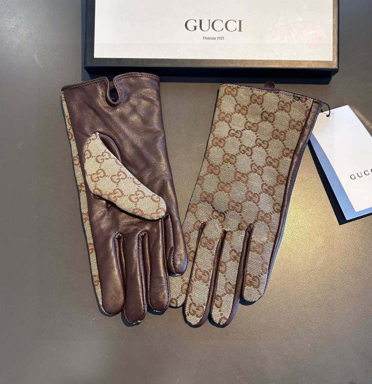 2023 new exclusive first   touch screen gloves Gucci Gucci new high-grade sheepskin gloves    goddesses set the United States preferred can not be missed    hundred percent of the selection of imported sheepskin Leather 