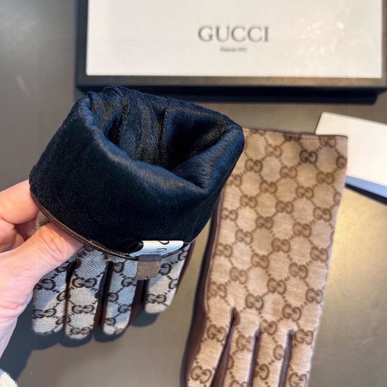 2023 new exclusive first   touch screen gloves Gucci Gucci new high-grade sheepskin gloves    goddesses set the United States preferred can not be missed    hundred percent of the selection of imported sheepskin Leather 