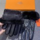 HERMES Hermes  2022  Fall and Winter Big H Lazy Rabbit Hair Sheepskin Gloves   mobile touch screen, worth comparing    the same model with different qualities, kill the market poor products, imported first-class sheepski