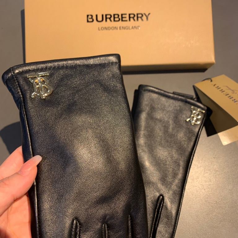 With packaging runBurberry BURBERRY counter new sheepskin gloves, fashion gloves, fall and winter warm padded lining, classic simple   on the hand super comfortable and soft, versatile! Yardage ML