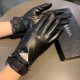 2023 new exclusive first  touch screen gloves Prada wave flower   edge gloves [original quality] official website synchronization Ms. new high-grade sheepskin gloves    goddesses preferred can not be missed        100 pe