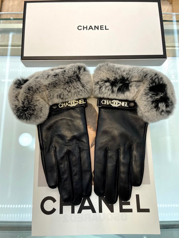 New exclusive first Chanel Chanel ladies new high-grade sheepskin gloves    goddess preferred can not miss      First-grade sheepskin Leather fine and soft cashmere lining to keep warm better goddesses set of the United 