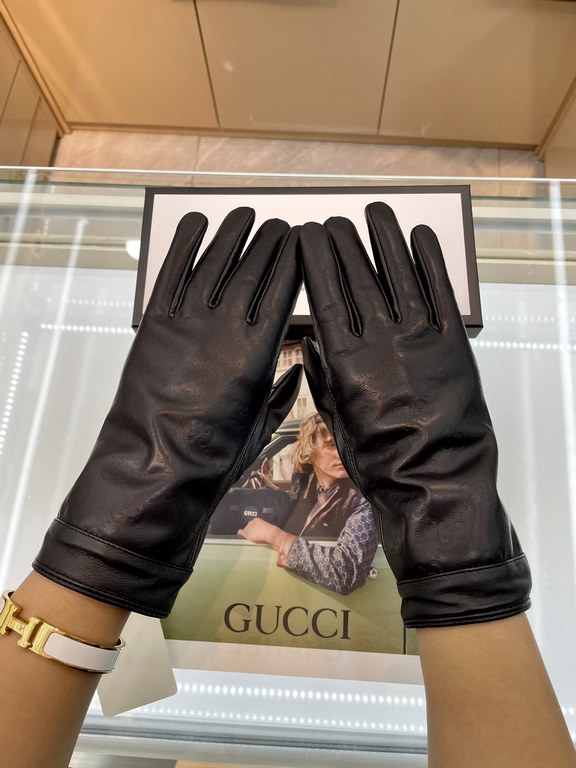 New exclusive first   Gucci GUCCI   [original quality] official website synchronization ladies new high-grade sheepskin gloves    goddess preferred can not be missed      hundred percent of the selection of imported shee