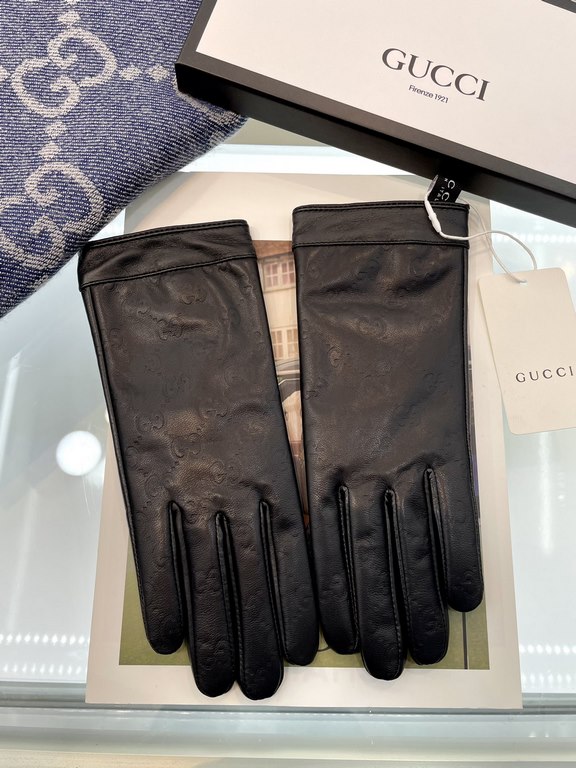 New exclusive first   Gucci GUCCI   [original quality] official website synchronization ladies new high-grade sheepskin gloves    goddess preferred can not be missed      hundred percent of the selection of imported shee