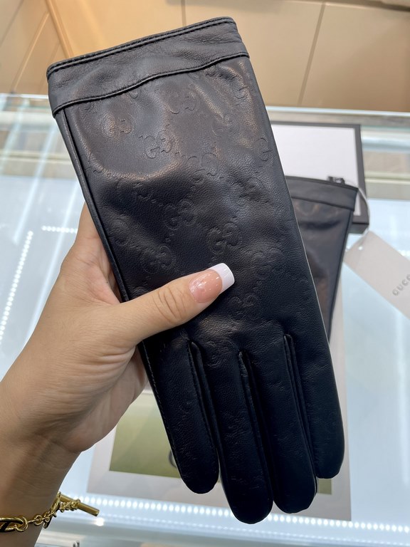 New exclusive first   Gucci GUCCI   [original quality] official website synchronization ladies new high-grade sheepskin gloves    goddess preferred can not be missed      hundred percent of the selection of imported shee