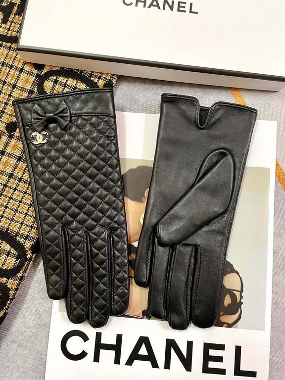 chanel new ladies gloves first grade sheepskin leather ultra-thin soft and comfortable special show hand shape    texture superbSize M L