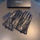 2022 new exclusive first  touch screen gloves men's gloves Prada men's [original quality] official website synchronization men's new high-grade sheepskin gloves    can not be missed    100 percent selection of imported s