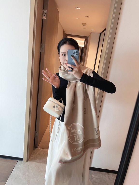 [  angry praise strong push  ] quantity is extremely limited   women's boutique   Hermes counter newest limited edition logo, classic embroidery logo, the degree of sophistication is unbeatable   superb raw materials, th