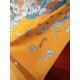 SHMS2275 First come, first served  Hermès' newest [Flora] 90cm silk square scarf  Spring is in the air, and a stallion rises up with hooves raised in a proud manner, just like the muse - Flora, the goddess of flowers, ar