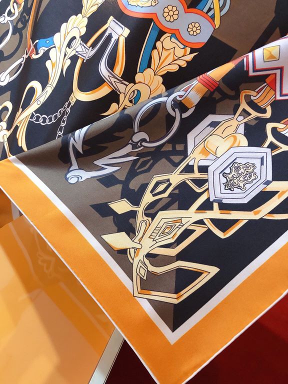 SHMS2325 Hermes [Reins and Fate] 90cm Silk Square Scarf  Have you heard of Clotho, Lachesis and AtroPos They are the three sisters of fate in Greek mythology, in charge of the thread of life, the distribution of destiny 