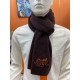 (Hermes) original quality Imperial Hall of Fame Extreme Donkey! Fall and winter counter in the sale of top cashmere knitted scarf. With exquisite simple pattern combination into a classic pattern beautiful to the extreme