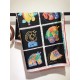 SHMS2316 Original HERMES [Stallion Prism] 90cm Silk Square Scarf  The designer depicted sixteen stallions on the square scarf, combining Hermès' cherished animals with a wide range of leisure activities, meticulously ren