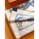 SHMS2272  Hermès [Stallions in Parade] 90cm silk square scarf draws its inspiration from catalog albums of equestrian paraphernalia published in the 19th century to create this image. The colorful objects hover around th