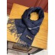 HERMFS [Hermes] Paris fashion show double-sided cashmere scarf! Using fine cashmere from the Mongolian plateau! The hand is full of fine velvet! The price is absolutely 100% affordable! Excellent embroidery craft! It's a